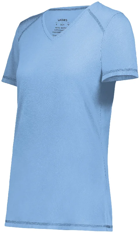Augusta Women's Super Soft-Spun Poly Tee Asymmetrical Pockets Print