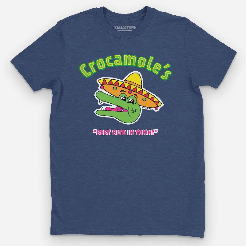 "Crocamole's" Mexican Restaurant Graphic T-Shirt Fleece Nylon Spandex