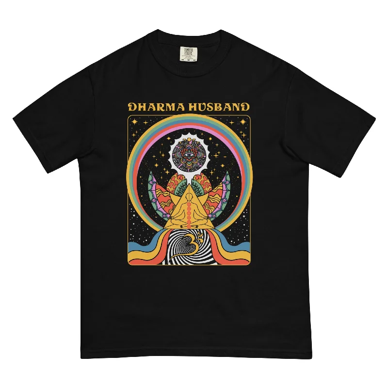 Dharma Husband Premium Graphic Tee Welt Pockets Slit Pockets