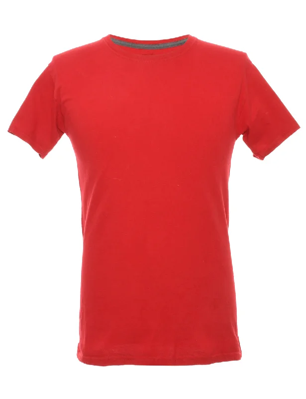 Fruit of the Loom Plain T-shirt - S Spandex Blend Rayon Blend Denim Blend