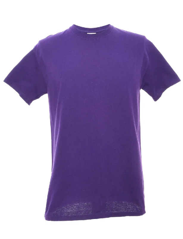 Gildan Plain T-shirt - M Wool Fabric Cashmere Fabric Tweed Fabric