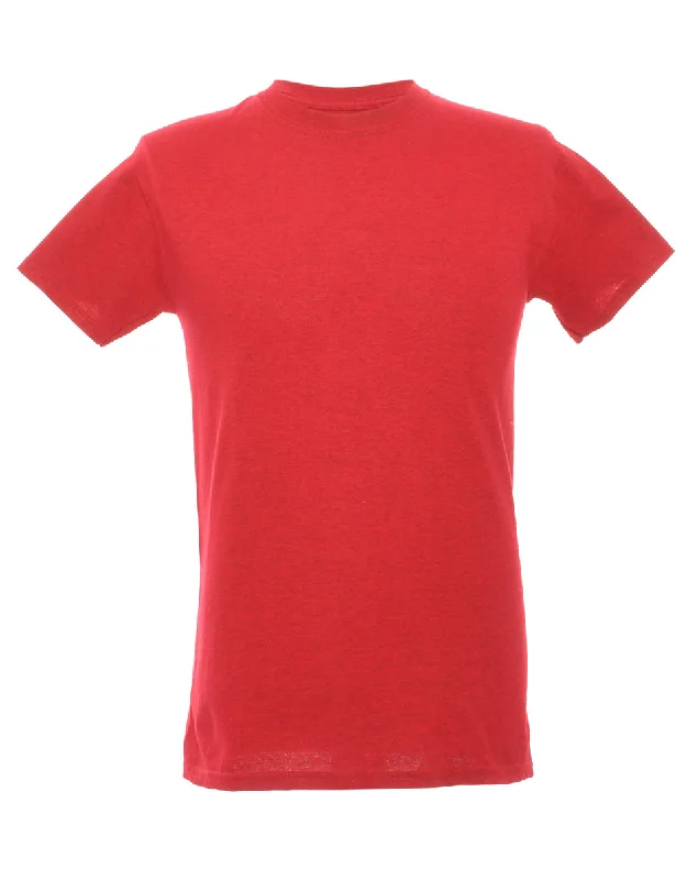 Gildan Plain T-shirt - S Houndstooth Herringbone Solid