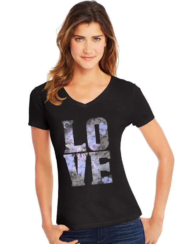 Hanes Womens Short Sleeve V-Neck Tee