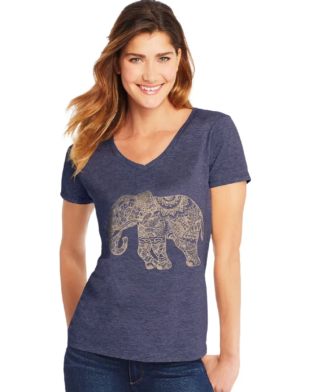 Pattern Elephant/Navy Heather