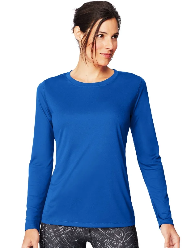 Hanes Womens Sport Cool DRI Performance Long-Sleeve T-Shirt