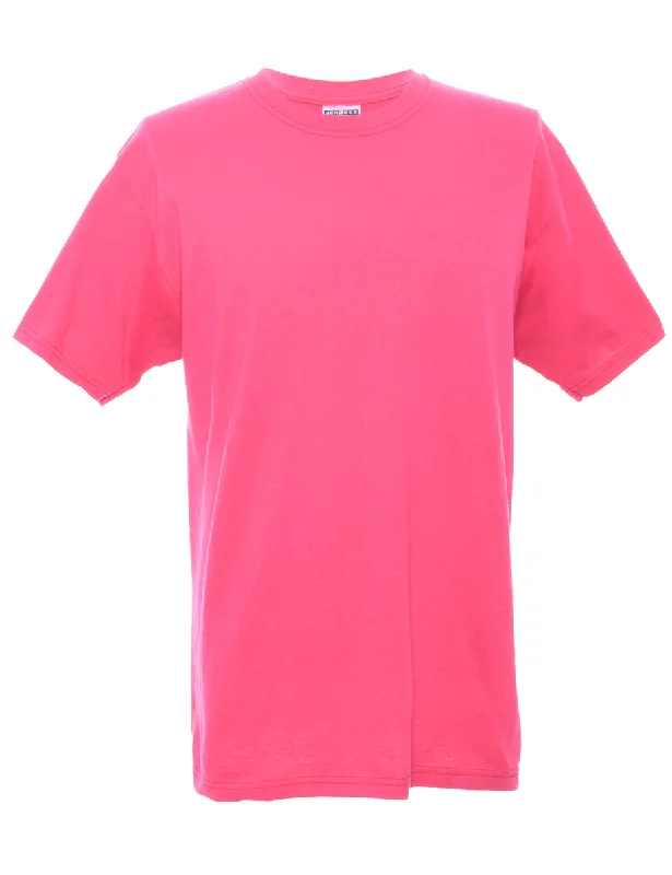 Jerzees Plain T-shirt - L Polka Dot Checkered Tartan