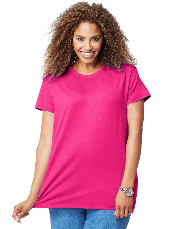 Just My Size Womens Cotton Jersey Short-Sleeve Crewneck Tee