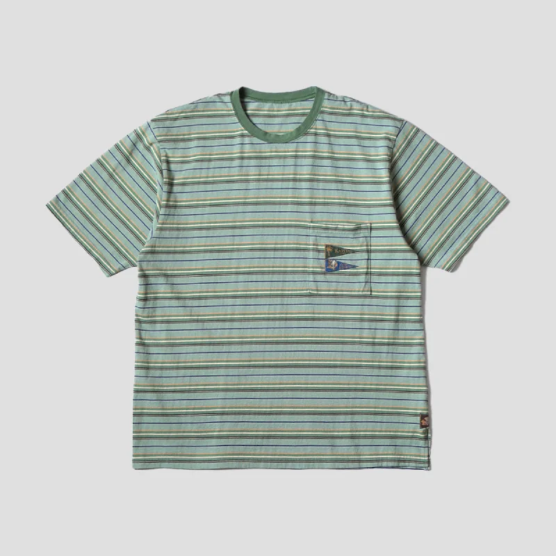 STRIPE JERSEY PENNANT T-SHIRTS Cashmere Blend Cotton Blend Poly Blend
