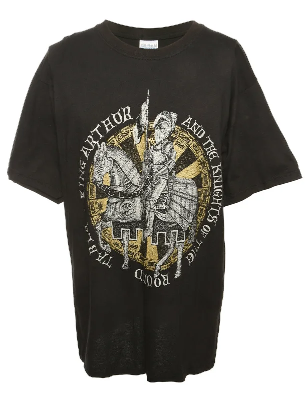 King And The Kingdoma Printed T-shirt - M Cozy Warm Stylish