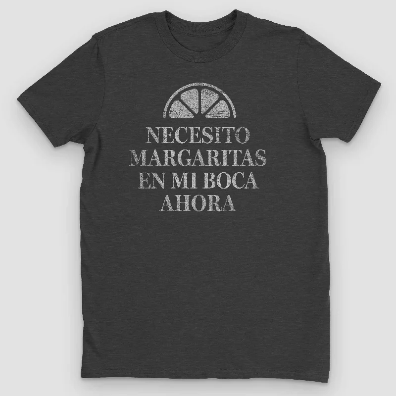 Necesito Margaritas Graphic T-Shirt Striped Floral Plaid