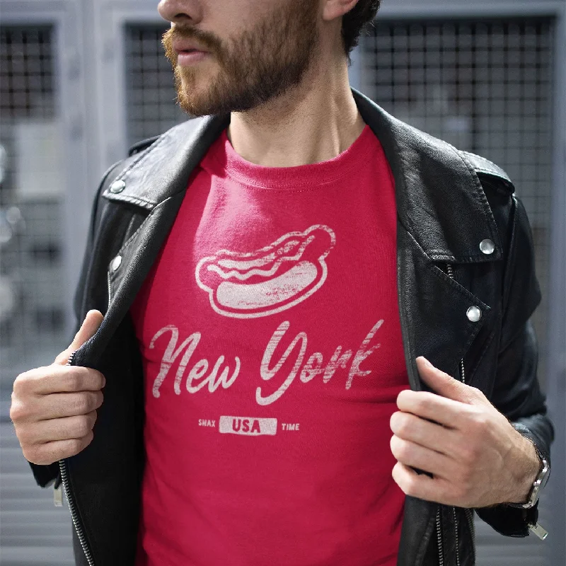 New York City Hot Dog Graphic T-Shirt