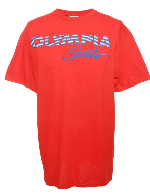 Olympia Sports Printed T-shirt - M Lace Blend Ribbed Blend Corduroy Blend