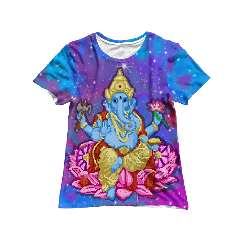 Pixel Ganesha All Over Print Women's Tee