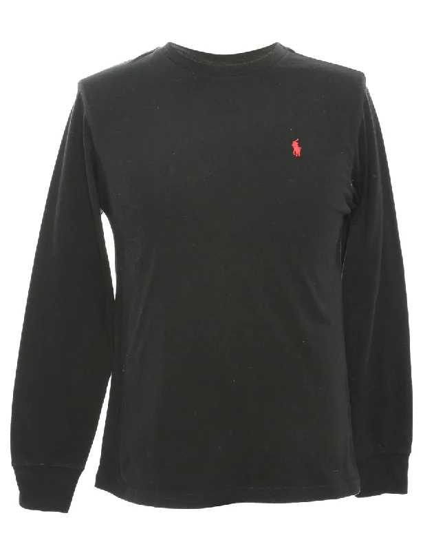 Ralph Lauren Plain T-shirt - L Asymmetrical Pockets Print