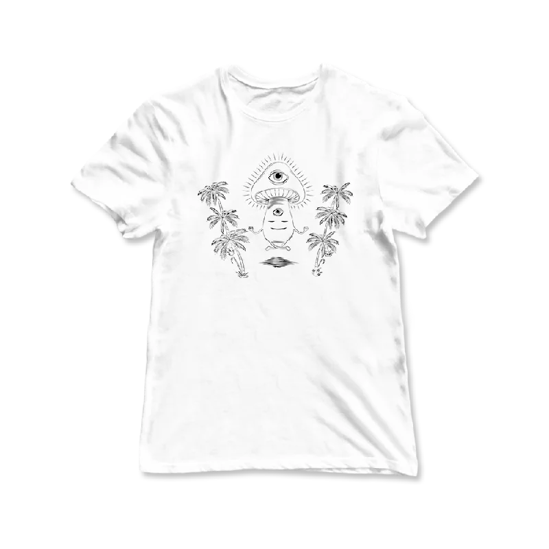 Shroom Beach Meditating Graphic Women's Tee