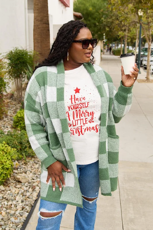 Simply Love Full Size HAVE YOURSELF A MERRY LITTLE CHRISTMAS T-Shirt Handmade Hand-knitted Hand-woven