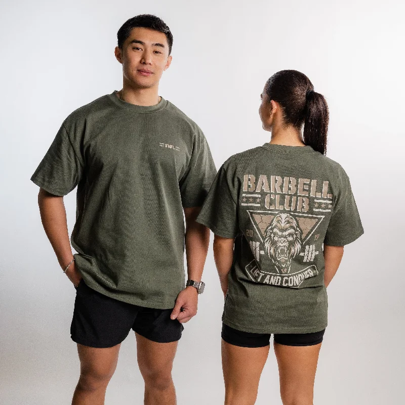 TWL - LIFESTYLE OVERSIZED T-SHIRT - BARBELL CLUB - GORILLA/PINE