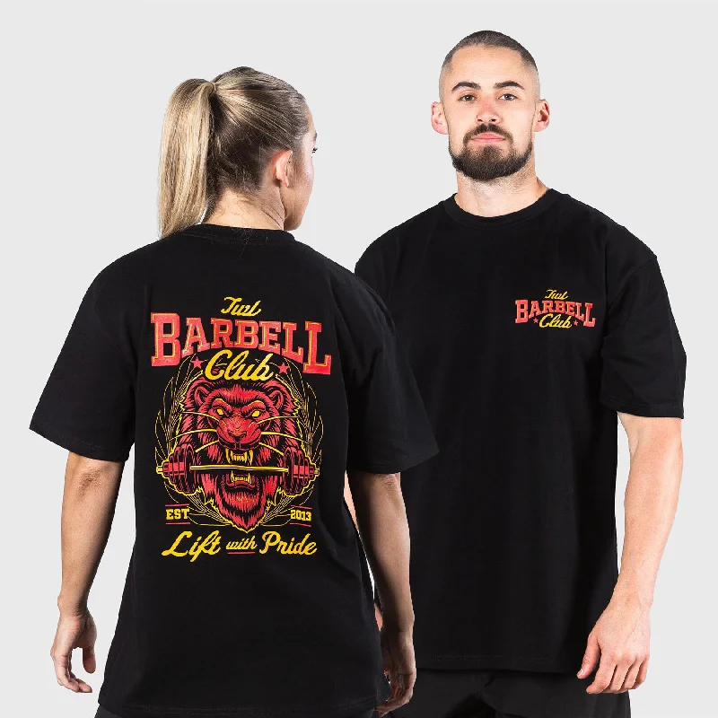 TWL - LIFESTYLE OVERSIZED T-SHIRT - BARBELL CLUB - UNTAMED/BLACK Terry Blend Velvet Blend Canvas Blend