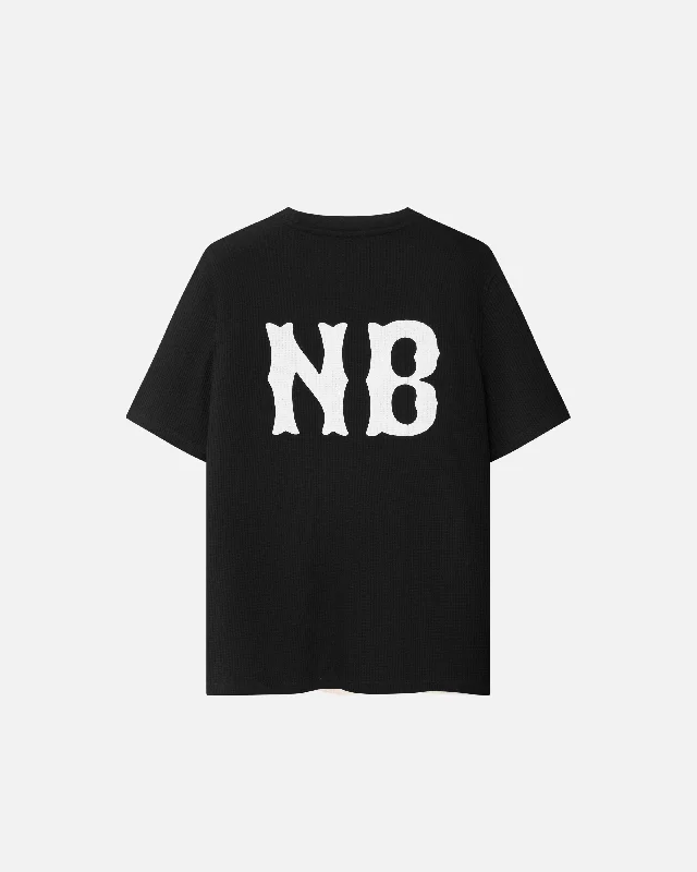 Waffle NB Tee Graphic T-Shirt Round Neck Polyester