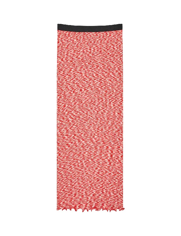 2x2 Cotton Space Maxine Skirt, Multi Red silk skirt lustrous