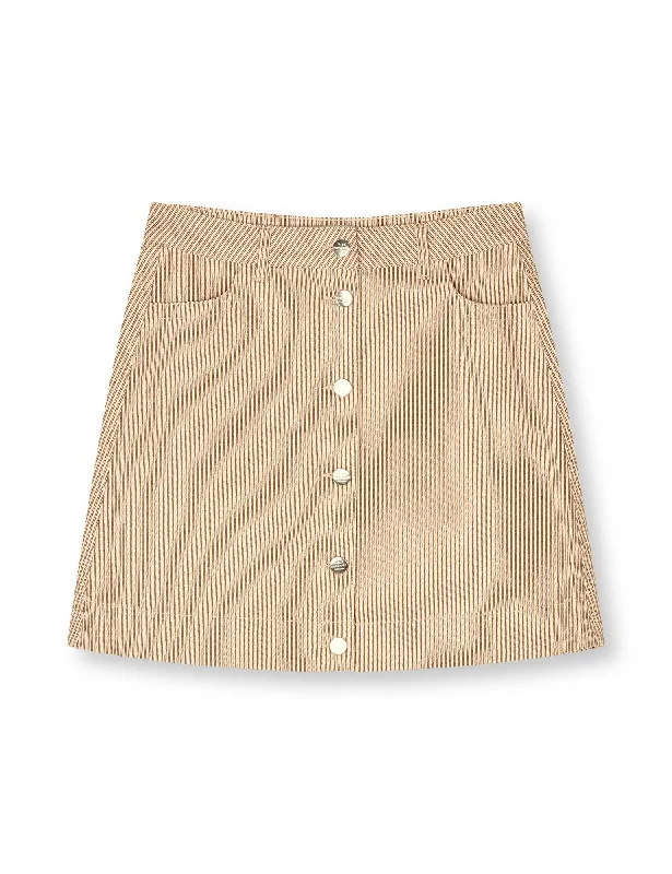 Bromi Ria Skirt 1, Partridge/Whitecap Gray leather skirt sleek