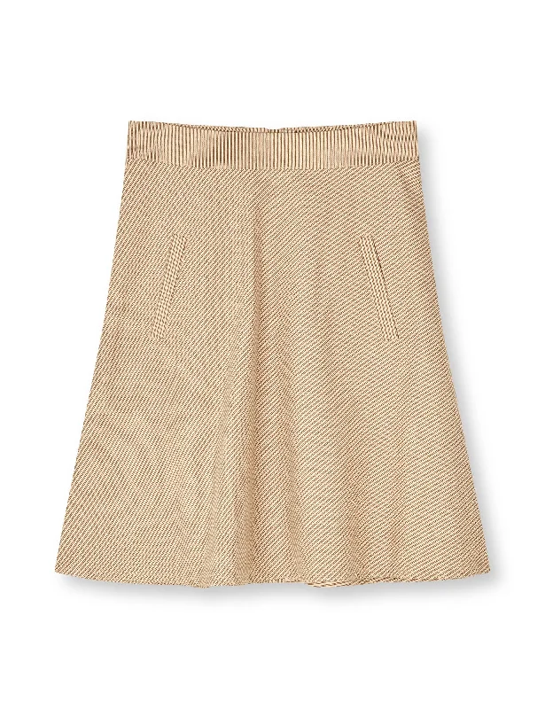 Bromi Stelly Skirt, Partridge/Whitecap Gray velvet skirt plush