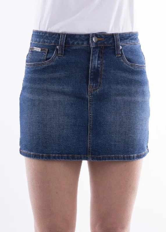 Bullzye Wmns Katrina Skirt - Clearance satin skirt smooth