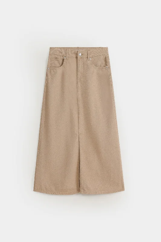 Long Maxi Skirt wool skirt sturdy