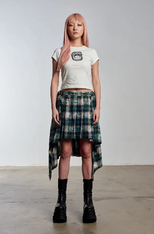 Lore Pleated Tartan Skirt lightweight skirt design