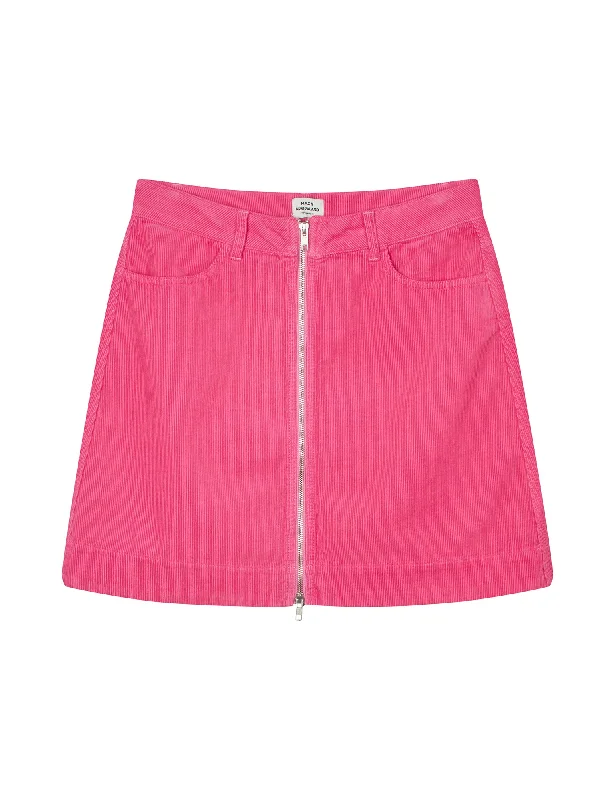 Mini Cord Riva Skirt, Carmine Rose denim skirt casual