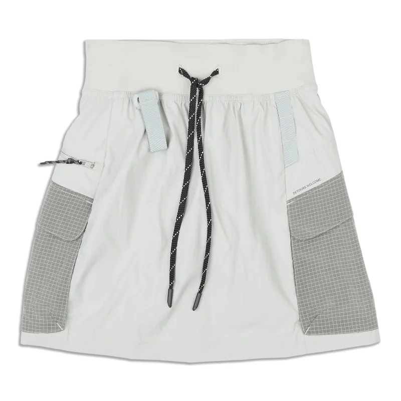 Multi-Pocket Cargo High-Rise Hiking Skirt lace skirt delicate