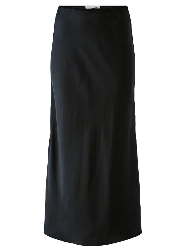 Oui Long Skirt Black