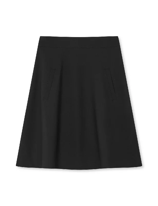 Recycled Sportina Stelly Skirt FAV, Black athletic skirt fit