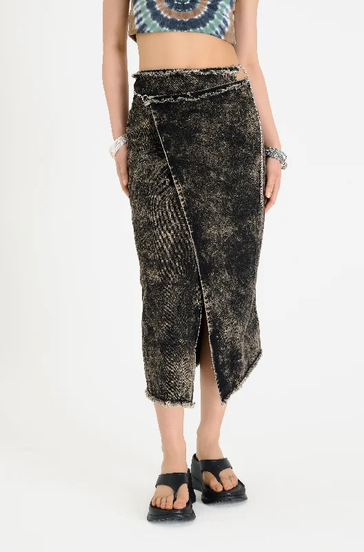 Rune Denim Maxi Skirt summer skirt style