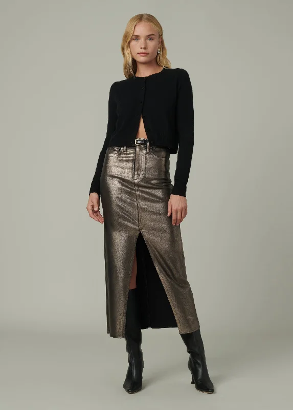 THE EVA MAXI SKIRT belted skirt waist
