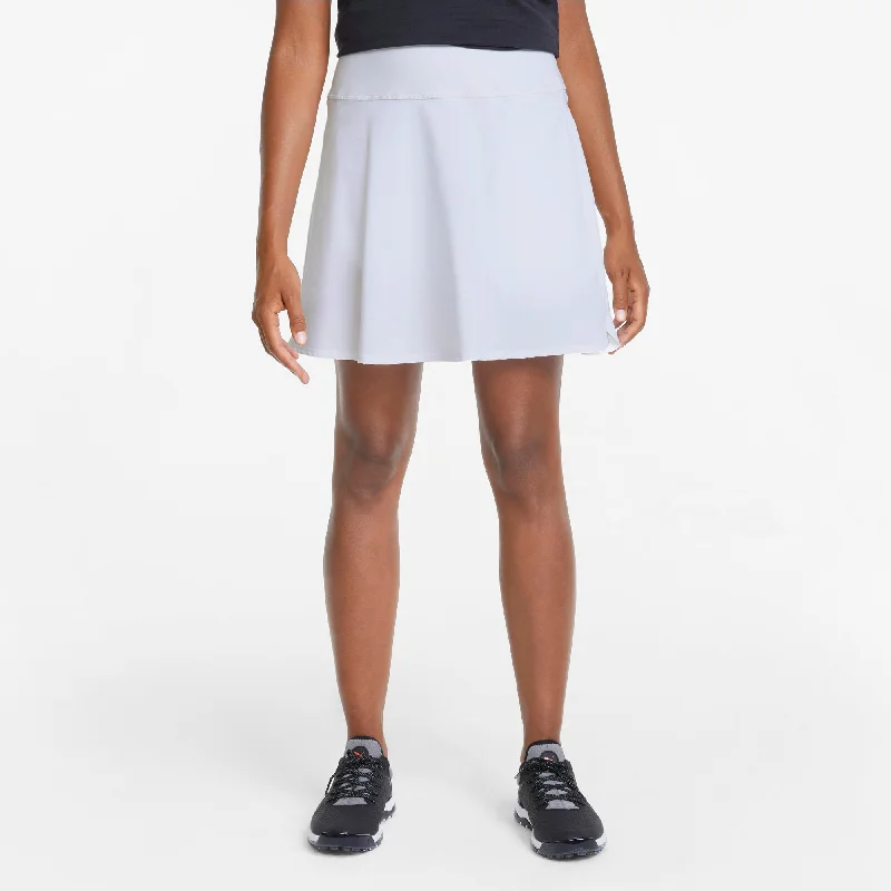Women's PWRSHAPE Solid Golf Skirt | Bright White velvet skirt rich