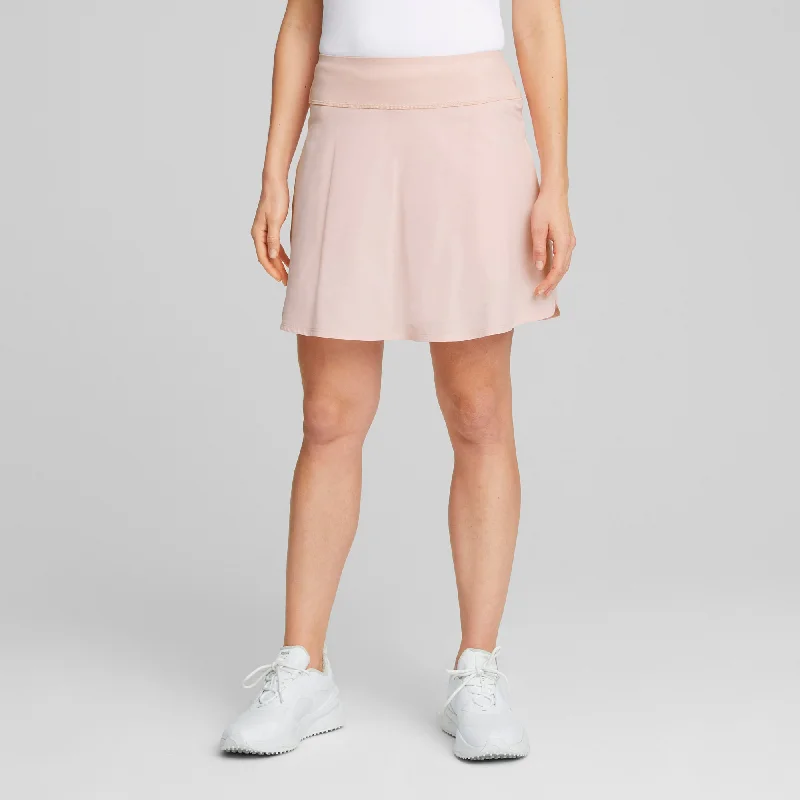 Women's PWRSHAPE Solid Golf Skirt | Rose Dust wool skirt breathable