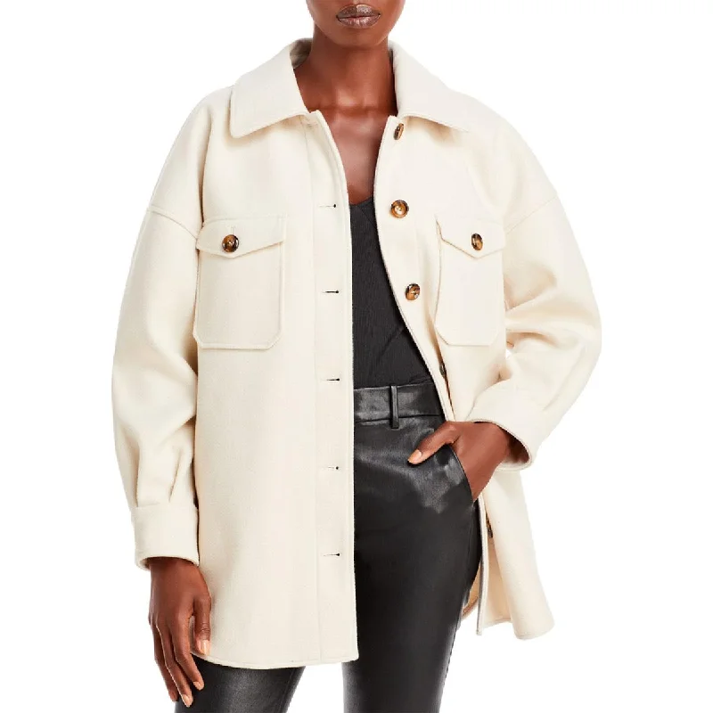 Aqua Womens Lightweight Cold Weather Shirt Jacket Elasticated Jacket Padded Jacket Insulated Jacket Aqua Womens Lightweight Cold Weather Shirt Jacket Elasticated Jacket Padded Jacket Insulated Jacket