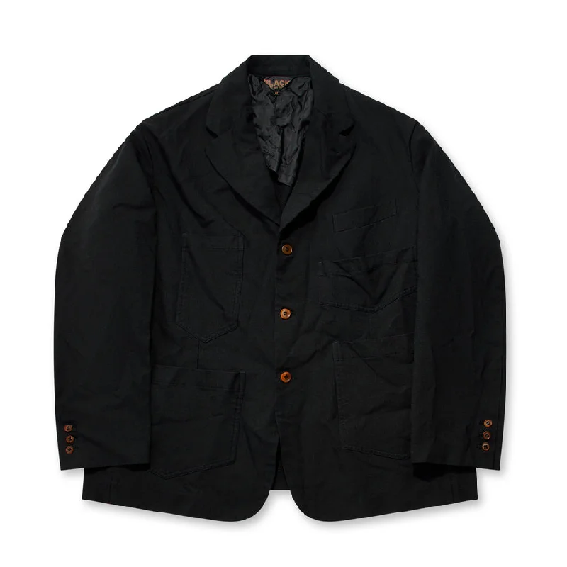 BLACK Comme des Garçons Pocket Jacket (Black) Hoodie Zip-Up Jacket Button-Up Jacket