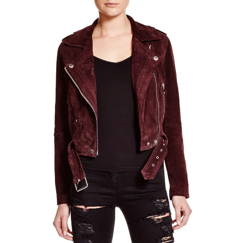 Blank NYC Womens Morning After Suede Fall Motorcycle Jacket Print Jacket Jacquard Jacket Patchwork Jacket Blank NYC Womens Morning After Suede Fall Motorcycle Jacket Print Jacket Jacquard Jacket Patchwork Jacket