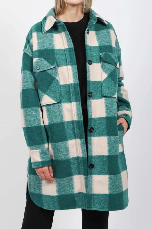 BRUNETTE The Label The Plaid Jacket Snapped Jacket Toggled Jacket Drawstring Jacket