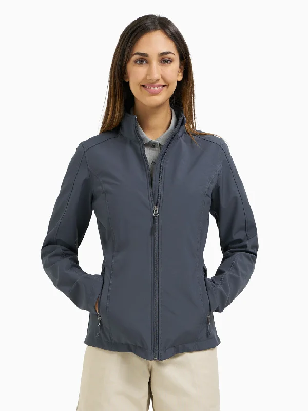 Ladies' Core Soft Shell Jacket - Battleship Grey