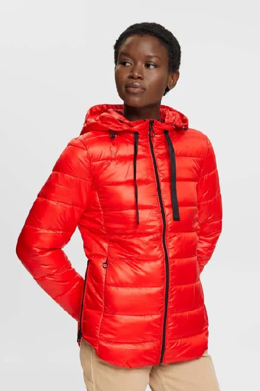 Esprit Quilted Puffer Jacket Fleece Fabric Down Fabric Feather Fabric