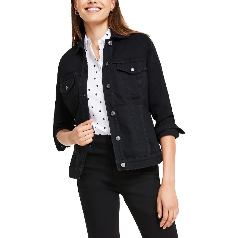 Gloria Vanderbilt Womens Amanda Lightweight Stretch Denim Jacket