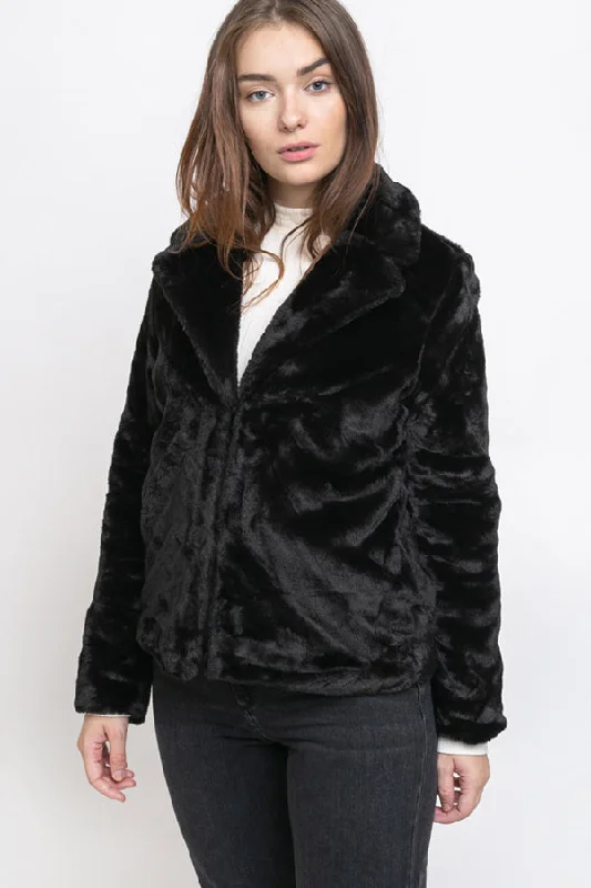 Ichi Simpo Furry Jacket Toggled Jacket Drawstring Jacket Belted Jacket