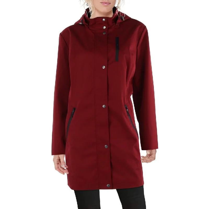 Kimi + Kai Womens Molly Water Resistant Midi Anorak Jacket One-Shoulder Jacket Off-the-Shoulder Jacket Asymmetrical Jacket Kimi + Kai Womens Molly Water Resistant Midi Anorak Jacket One-Shoulder Jacket Off-the-Shoulder Jacket Asymmetrical Jacket