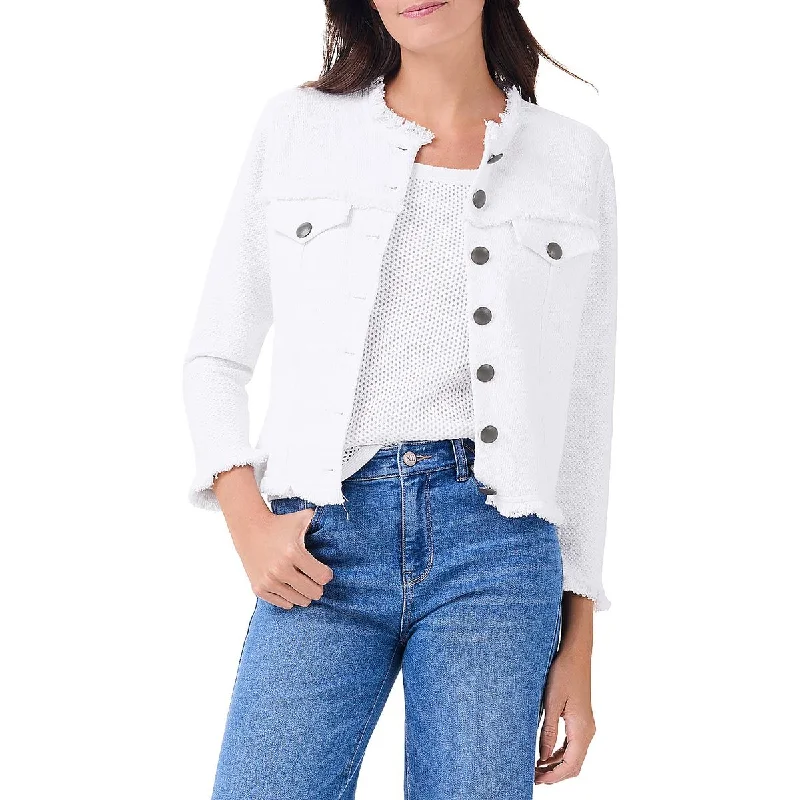 Nic + Zoe Womens Lightweight Fringed Utility Jacket Chenille Jacket Brocade Jacket Lace Jacket Nic + Zoe Womens Lightweight Fringed Utility Jacket Chenille Jacket Brocade Jacket Lace Jacket