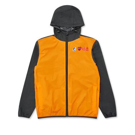 Play CDG x K-Way Half Zip Jacket (Orange/Black) Fitted Jacket Loose Jacket Oversized Jacket Play CDG x K-Way Half Zip Jacket (Orange/Black) Fitted Jacket Loose Jacket Oversized Jacket