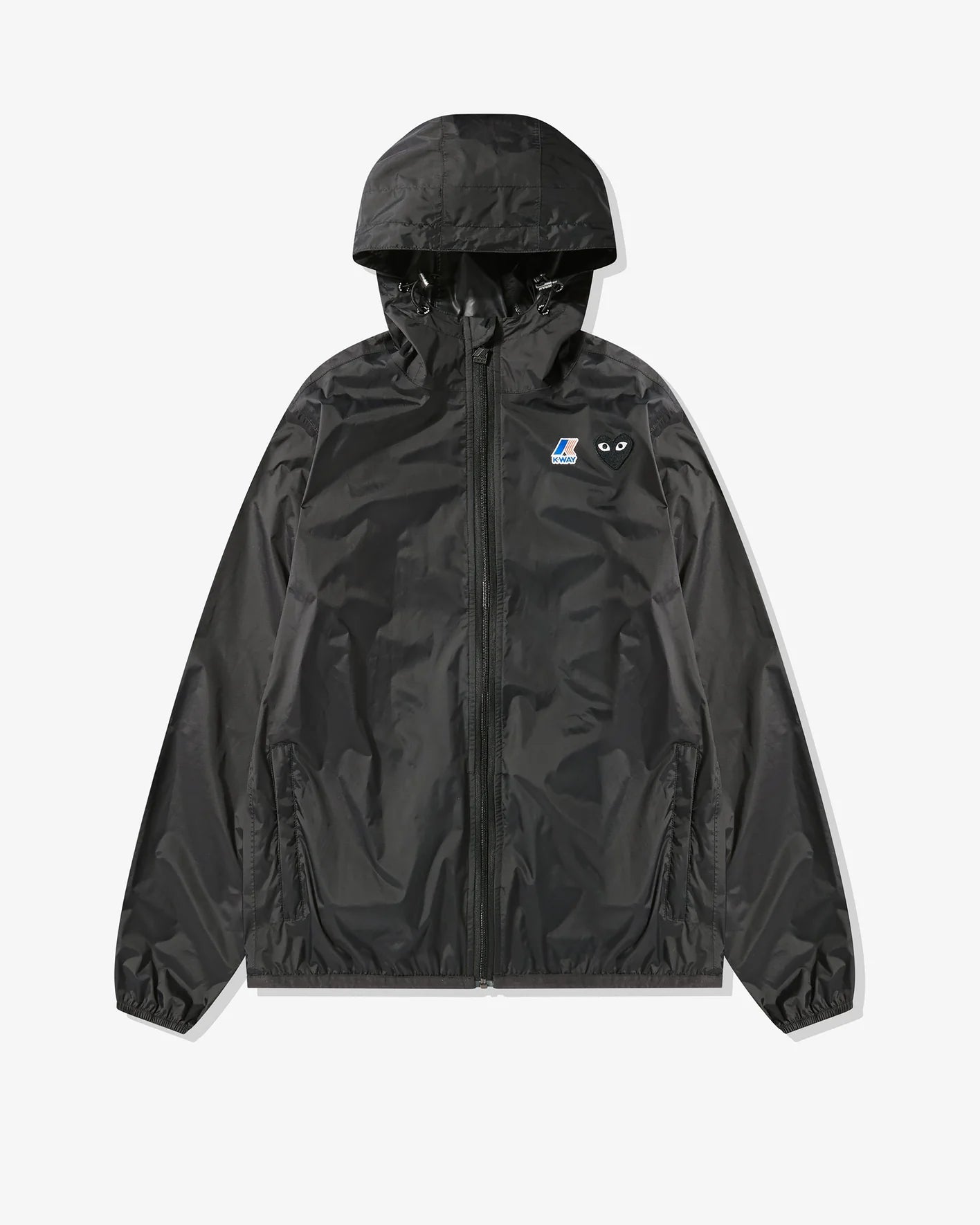 PLAY Comme des Garçons x K-Way Black Heart Zip Jacket (Black) Knit Jacket Woven Jacket Fleece Jacket PLAY Comme des Garçons x K-Way Black Heart Zip Jacket (Black) Knit Jacket Woven Jacket Fleece Jacket