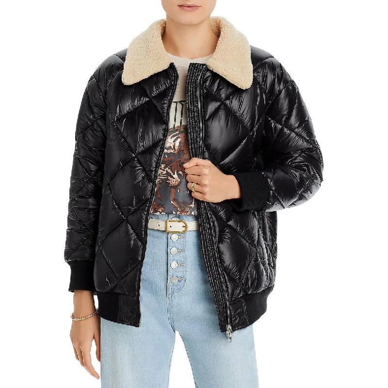 Rails Womens Shay Faux Fur Trim Cold Weather Puffer Jacket Faux Fur Jacket Real Fur Jacket Shearling Jacket Rails Womens Shay Faux Fur Trim Cold Weather Puffer Jacket Faux Fur Jacket Real Fur Jacket Shearling Jacket